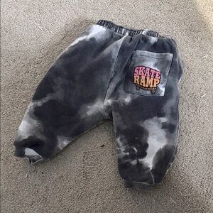 Zara Kids Skate Ramp Tie-Dye Joggers - Black and Gray